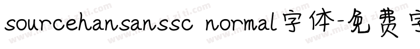 sourcehansanssc normal字体字体转换